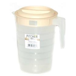 2324658 Plastic Pitcher With Almond Lid - 2 Litre - Case Of 24