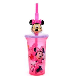 2326106 15 Oz Buddy Sips Tumbler With Straw, Pink - Case Of 72