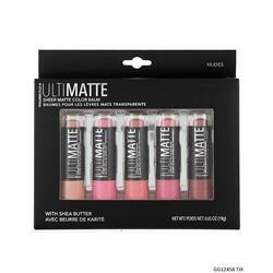 2329348 Ultimatte Pink Sheer Matte Lip Balm Collection - 5 Balms - Case Of 48