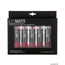 2329350 Ultimatte Deep Red Sheer Matte Lip Collection - Set Of 5 Lip Glosses - Case Of 48