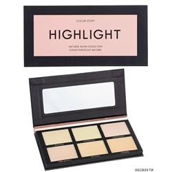 2329363 Natural Glow Collection Highlighter Palette - 6 Shades - Case Of 48