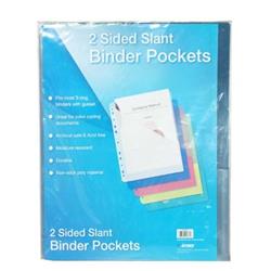 2329583 2 Sided Slant Binder Pockets - Case Of 36