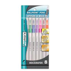 2329586 Fashion Grip Ballpoint Pens - 8 Count - Case Of 48