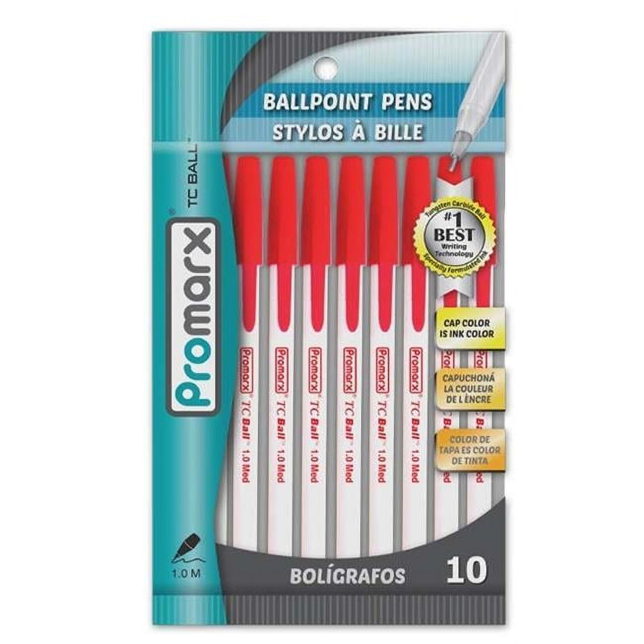 2329596 Tc Ball Pen, Red - 10 Count - Case Of 48