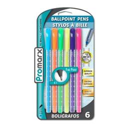2329600 Tc Ball Point Pens, Assorted Color - 6 Count - Case Of 48