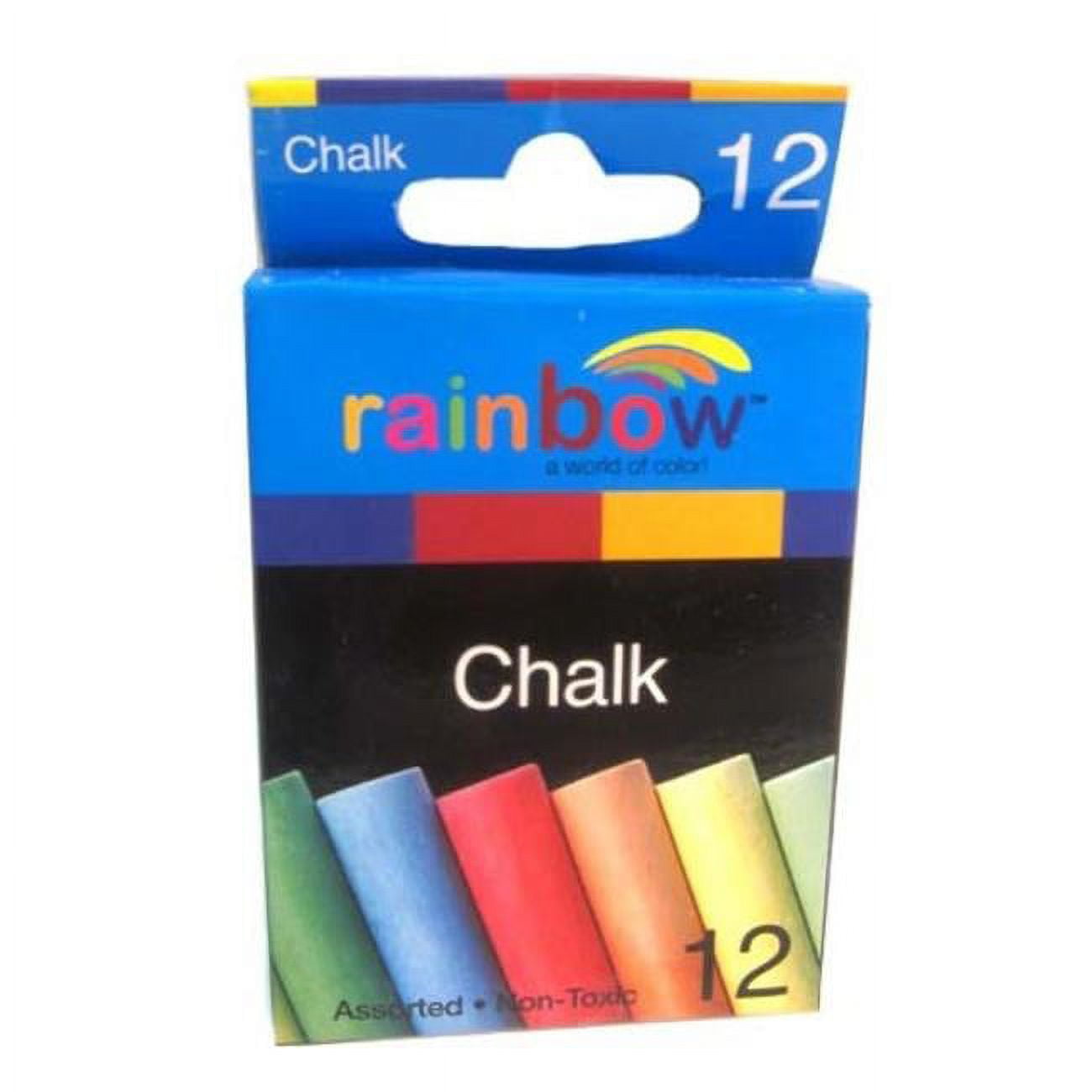 2329639 Assorted Colored Chalks - 12 Count - Case Of 48