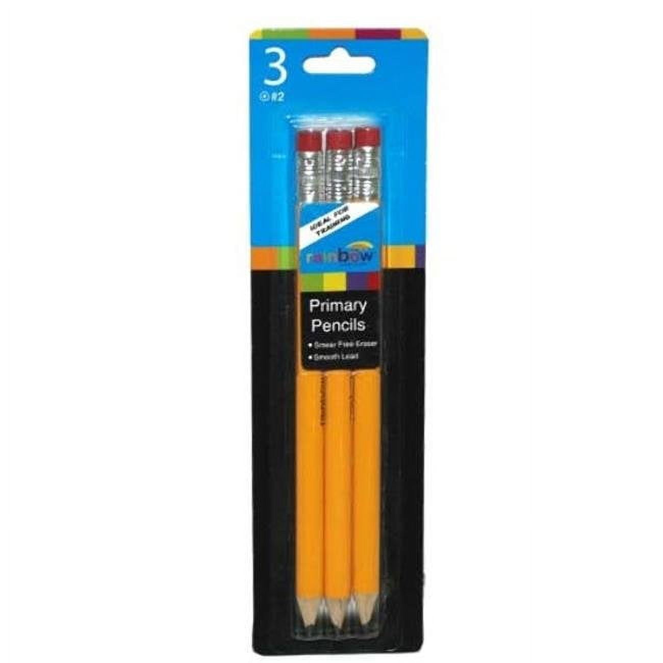 2329641 3 Count Jumbo Primary Yellow Pencils - Case Of 48