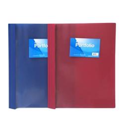 2329726 Portfolio With Prongs Clear Cover, Blue & Red - Case Of 36