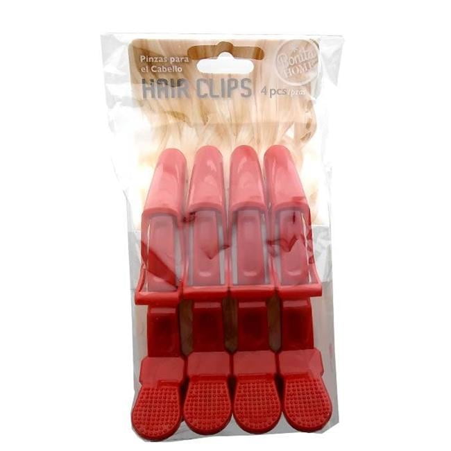 2329784 Red Hair Clips - 4 Count - Case Of 144