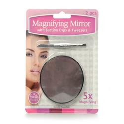 2329814 5x Magnifying Mirror & Tweezer - Case Of 144