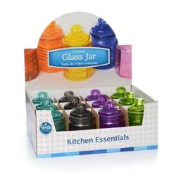 2329840 Colored Glass Jar, Assorted Color - Case Of 48