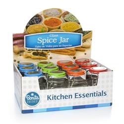 2329843 Glass Spice Jar With Lid, Assorted Color - Case Of 48