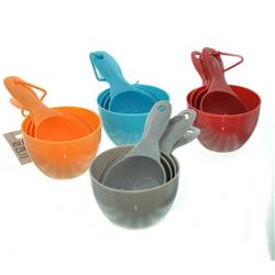 2329876 Plastic Measuring Cups, Assorted Color - Case Of 96