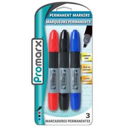 2329909 Assorted Color Jumbo Permanent Marker - 3 Count - Case Of 48