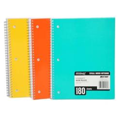 2330046 180 Page Wide Ruled 5 Subject Notebook - Case Of 24