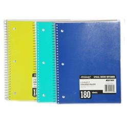 2330047 180 Page College Ruled 5 Subject Notebook - Case Of 24