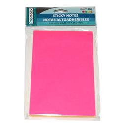 2330066 4 X 6 In. - Neon Sticky Notes - 100 Sheets - Case Of 144