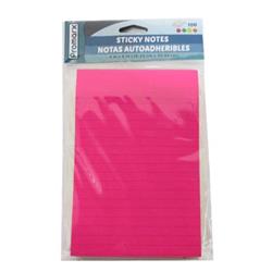 2330067 4 X 6 In. Pink Ruled Sticky Notes - 100 Sheets - Case Of 144