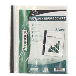 2330099 Slide Lock Report Covers - 3 Per Pack - Case Of 36