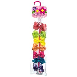 2334310 7 Day Bright Bow Clips-bright Mix, Assorted Color - Case Of 48