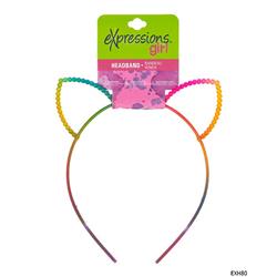 2334427 Rainbow Sequin Cat Ear Headband - Case Of 48