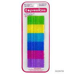 2334430 Glitter Plastic Bob Pins, Assorted Color - 72 Count - Case Of 48