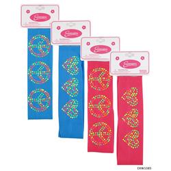 2334549 Nylon Wide Peace-heart Headwrap, Assorted Color - Case Of 48