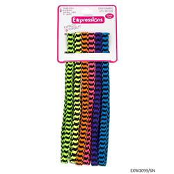 2334556 Neon Colorful Houndstooth Headwrap - 6 Piece - Case Of 48