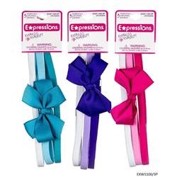 2334558 Bow Headwrap, Assorted Color - 3 Piece - Case Of 48
