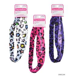 2334576 Cheetah Print Headwrap, Assorted Color - Case Of 48