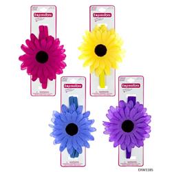 2334592 Large Daisy Flower Headwrap, Assorted Color - Case Of 48