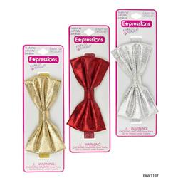 2334600 Cracked Metallic Bow Headwrap, Assorted Color - Case Of 48