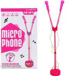 2340853 40 In. Battery Operated Microphone With Light & Music, Pink - Case Of 12