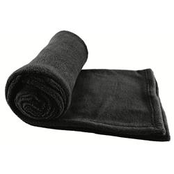 2333822 45 X 60 In. Coral Fleece Blanket, Black - Case Of 20