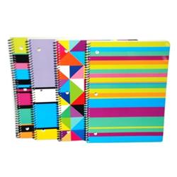 2329989 70 Page Spiral Notebook -color Blocking - Case Of 24