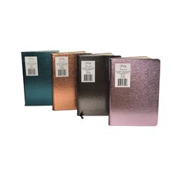2342140 Metallic Pu Journal - 192 Pages, Assorted Color - Case Of 24