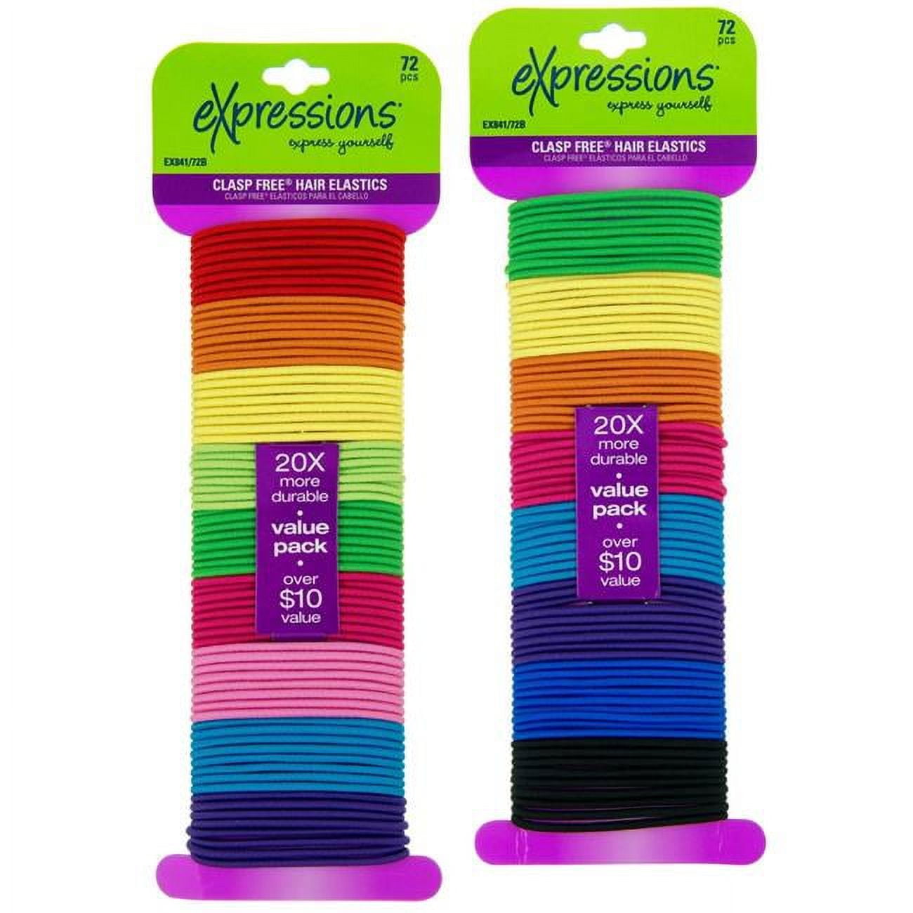 2334380 Bright No Metal Durable Elastic Band, Assorted Color - Case Of 48 - 72 Piece