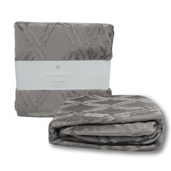 2337227 Velvet Blanket - Full & Queen, Gray - Case Of 12
