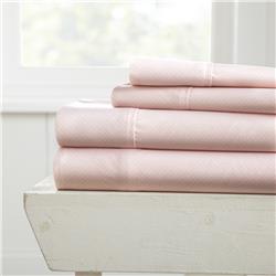 2320032 Full Pink Ultra Soft My Heart Pattern Bed Sheet Set - Case Of 12 - 4 Piece