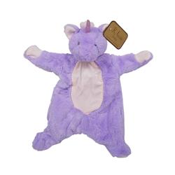 2342717 16 In. Unicorn Flattie Baby Toy With Crinkle & Rattle, Purple - Case Of 24