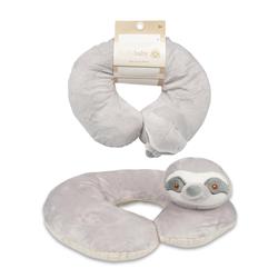 2342707 10 In. Grey Sloth Baby Neck Pillow - Case Of 24