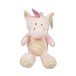2342712 20 In. Unicorn Rattle Plush With Corduroy Trim, Pink - Case Of 12