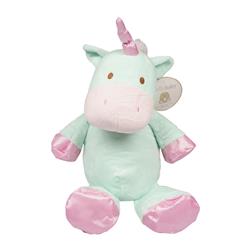2342722 20 In. Baby Unicorn Pram Toy With Rattle, Green & Pink - Case Of 12