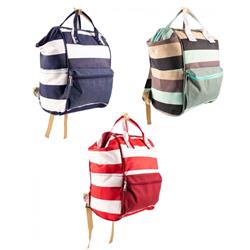 2343641 14 In. Backpack Diaper Bag, Blue, Green & Red - Case Of 12