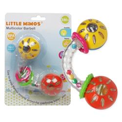 2345256 Little Mimos Multicolor Barbell Rattle - Case Of 96