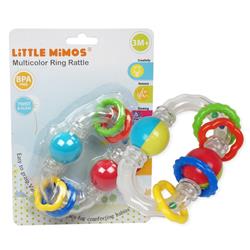 2345265 Little Mimos Multicolor Ring Rattle - Case Of 96