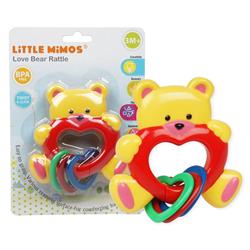 2345269 Little Mimos Love Bear Rattle - Case Of 96