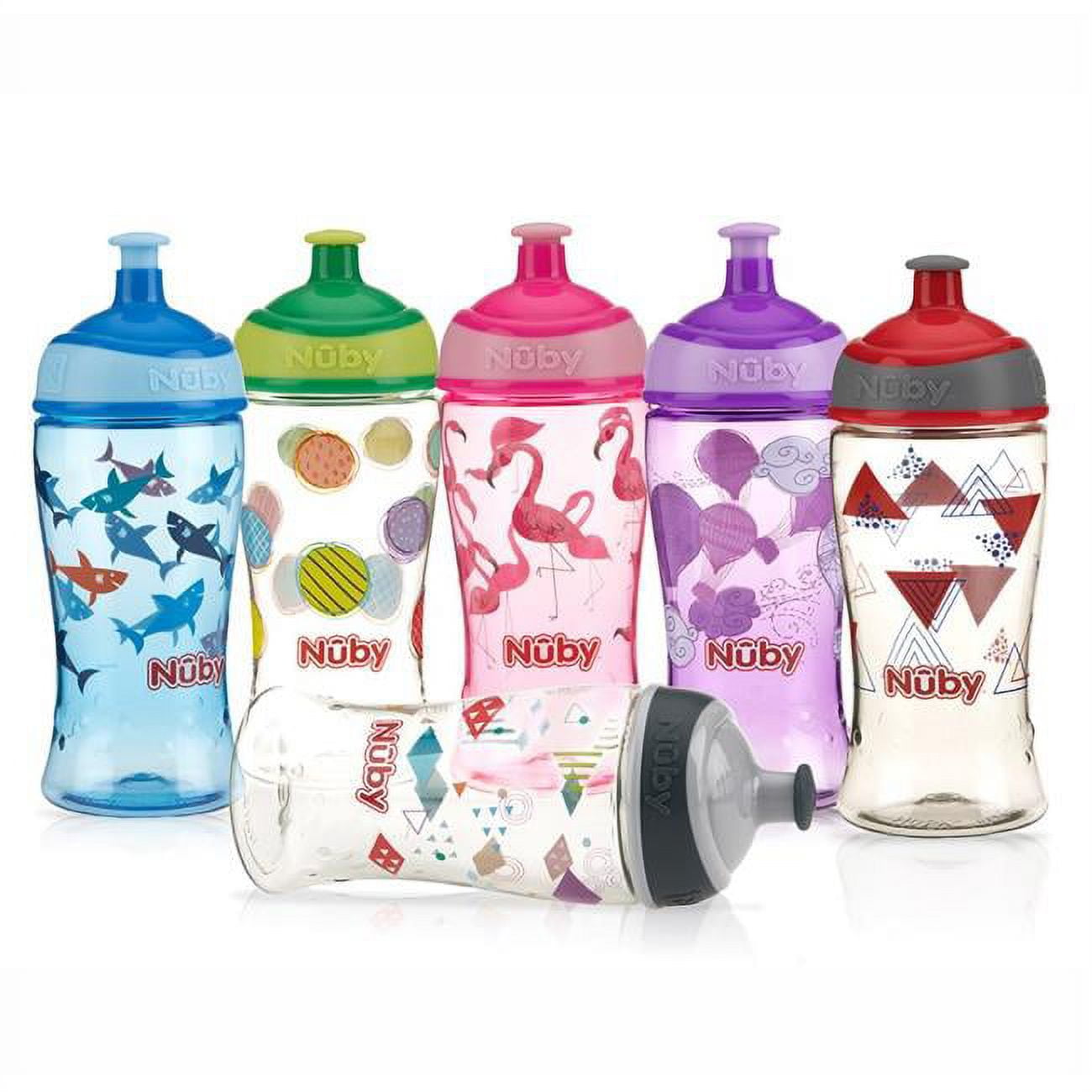 DDI 2346691 ? Kids&apos; Pop Up Sipper Water Bottles - Assorted  12 oz Case of 24