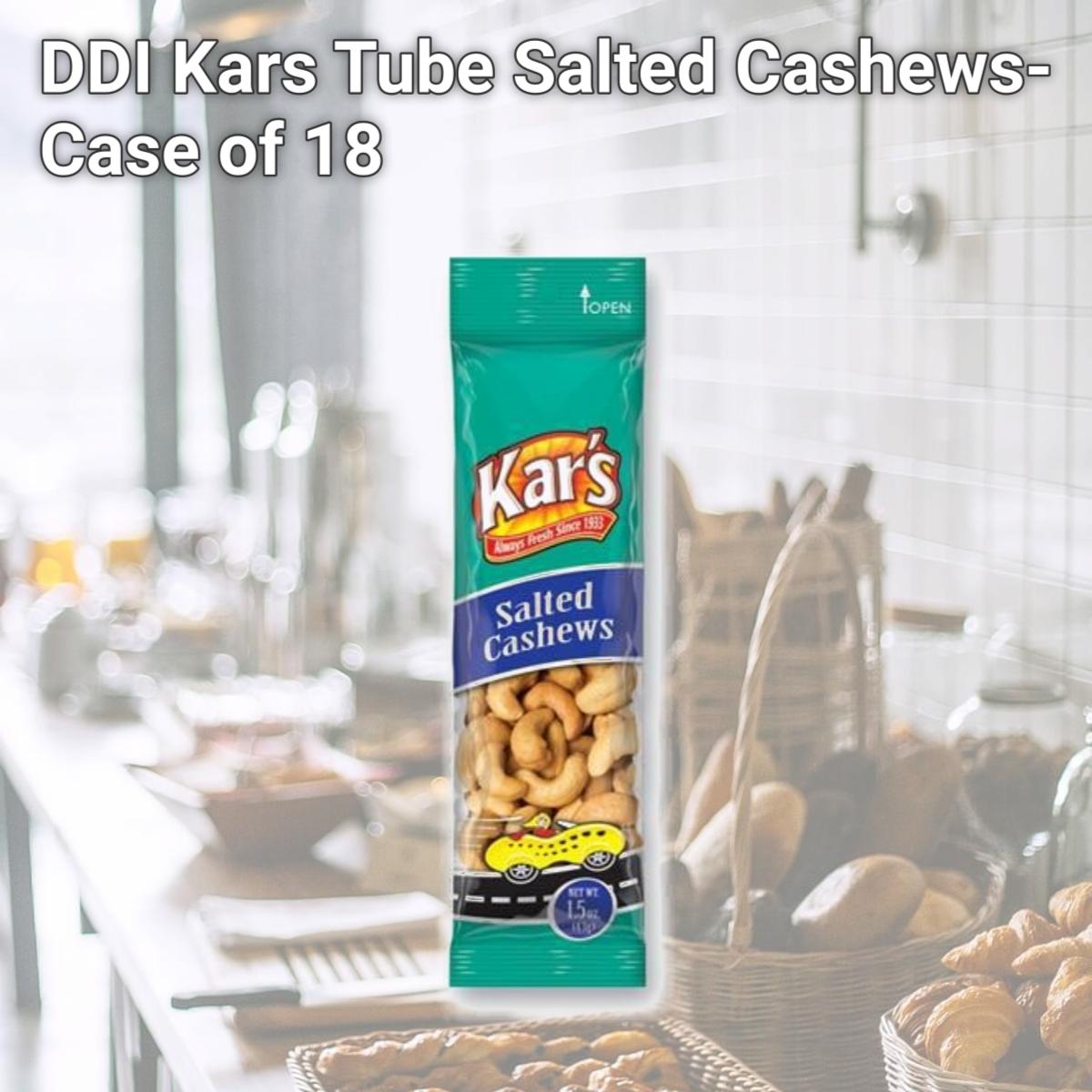 Picture of DDI Kars Tube Salted Cashews- Case of 18