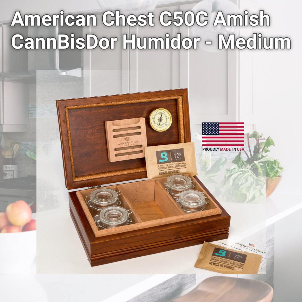 Picture of American Chest C50C Amish CannBisDor Humidor - Medium